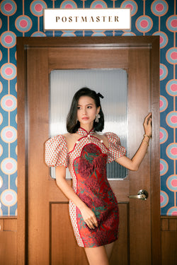 "1960" The Collection Grace Kelly QIpao - Red