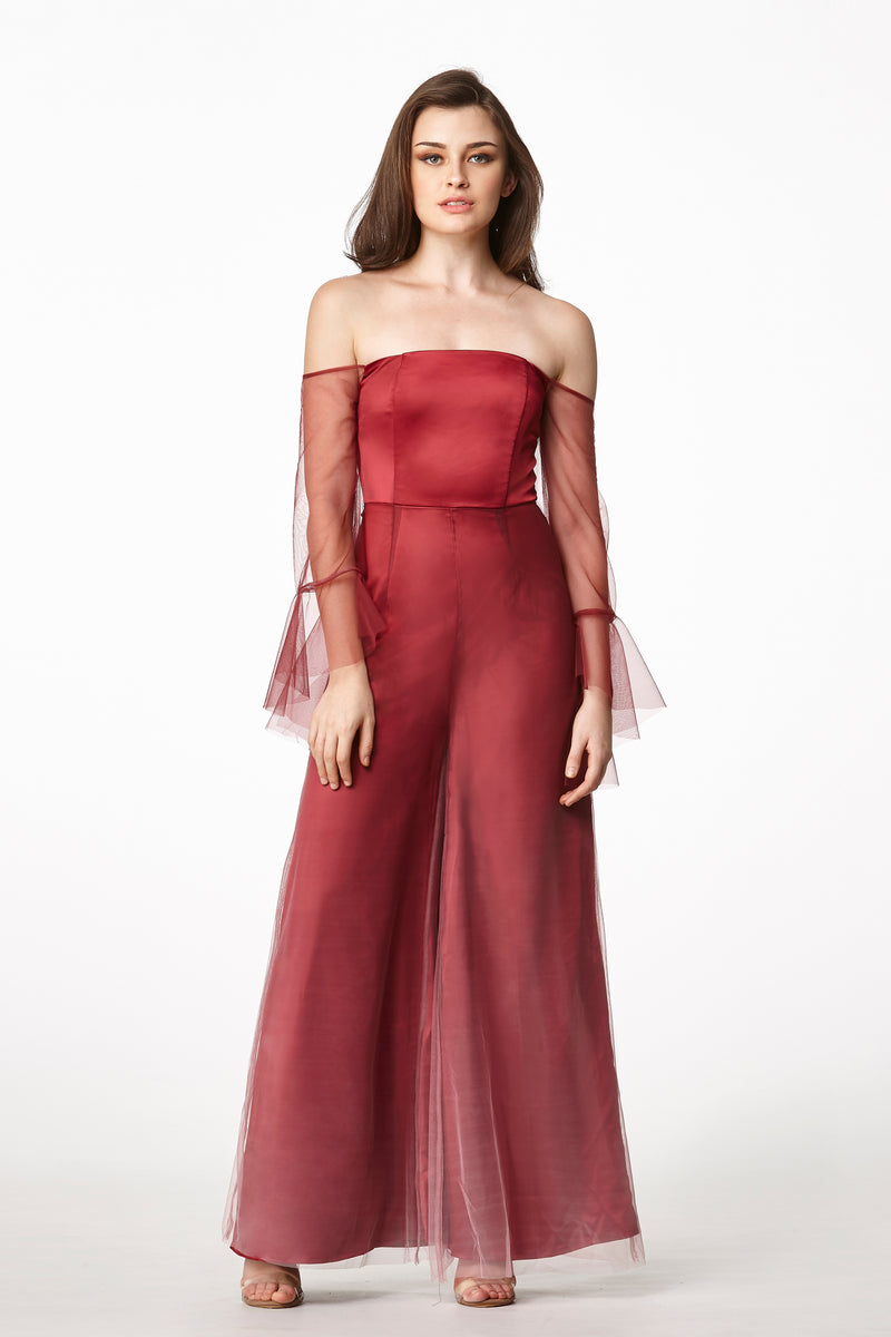 MOS Ombre Jumpsuit - Maroon