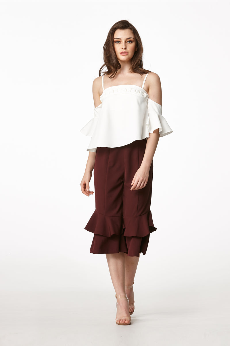 MOS NOW Culottes - Maroon
