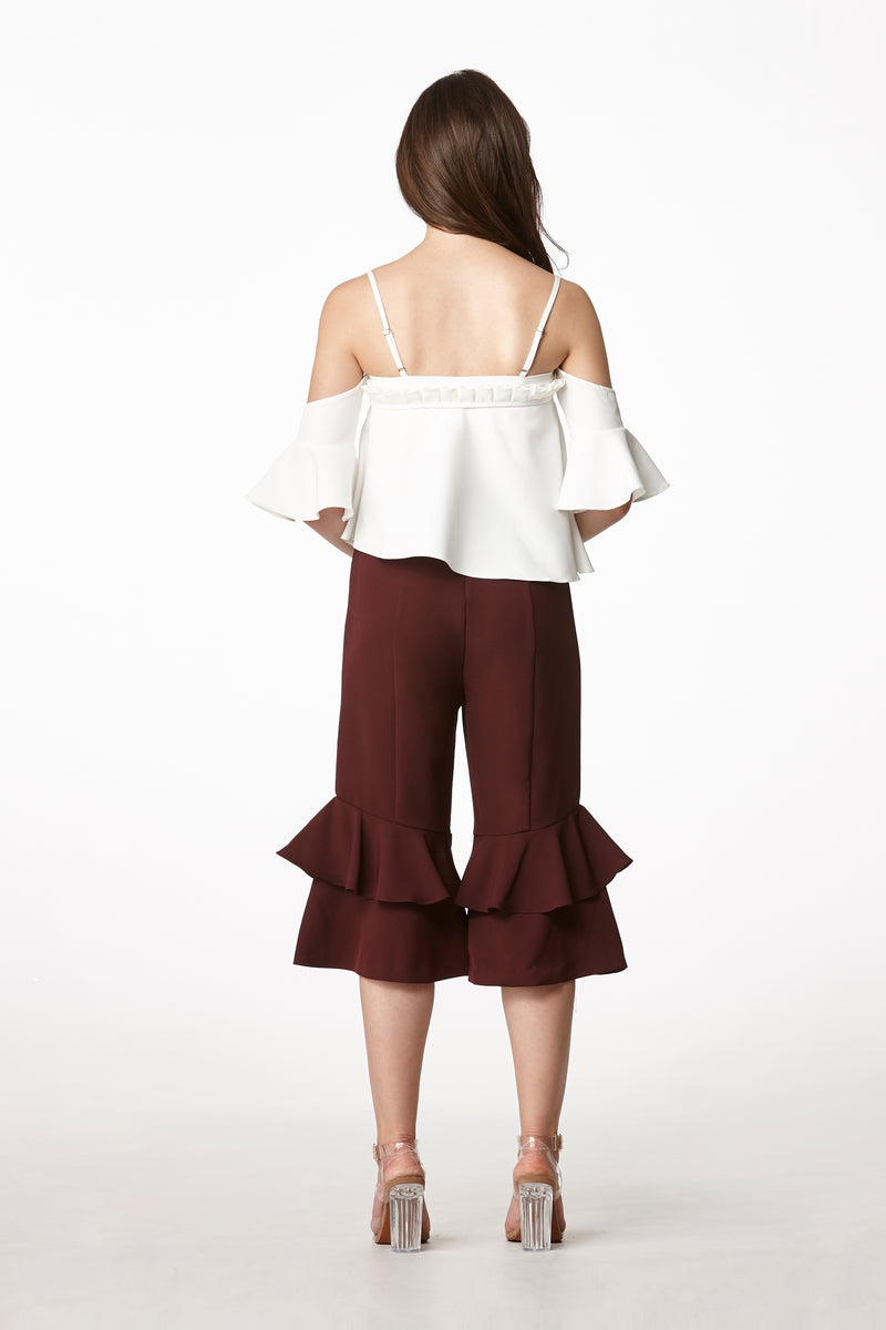 MOS NOW Culottes - Maroon
