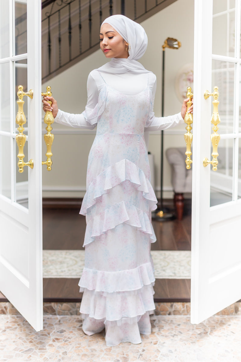 CAPSULE '19 Ruffled Tiered Maxi Dress - White