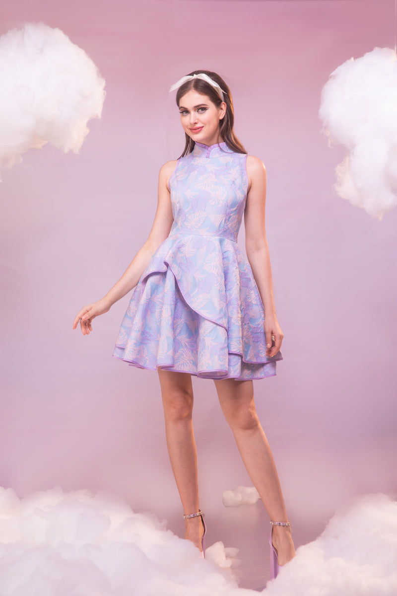 Dream'23 Roya Qipao Dress - Periwinkle