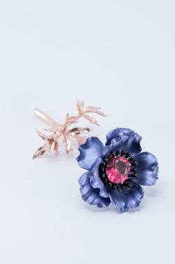 Flower Brooch - Purple
