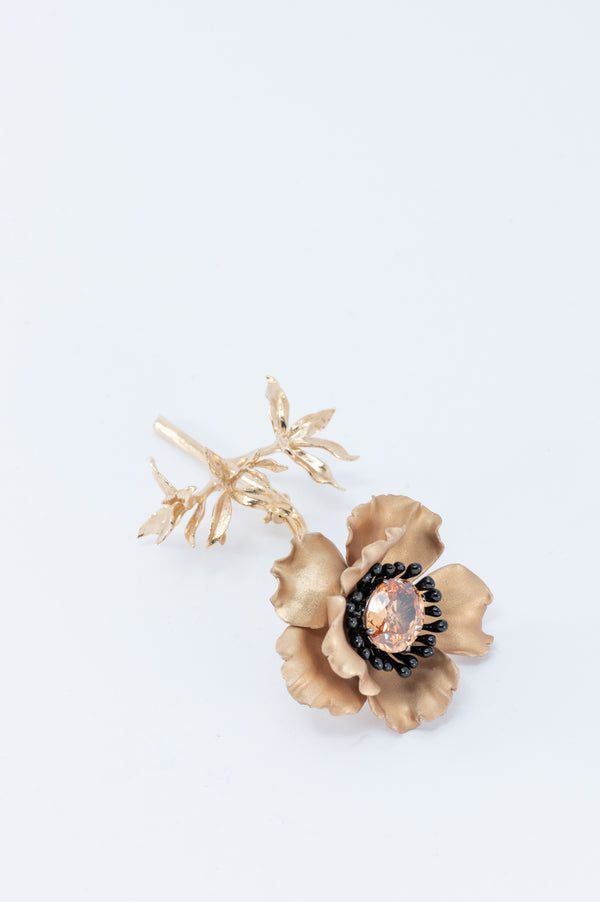 Flower Brooch - Gold