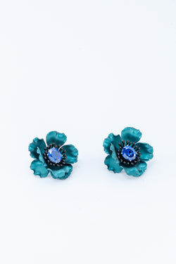 Flower Earrings - Paraiba