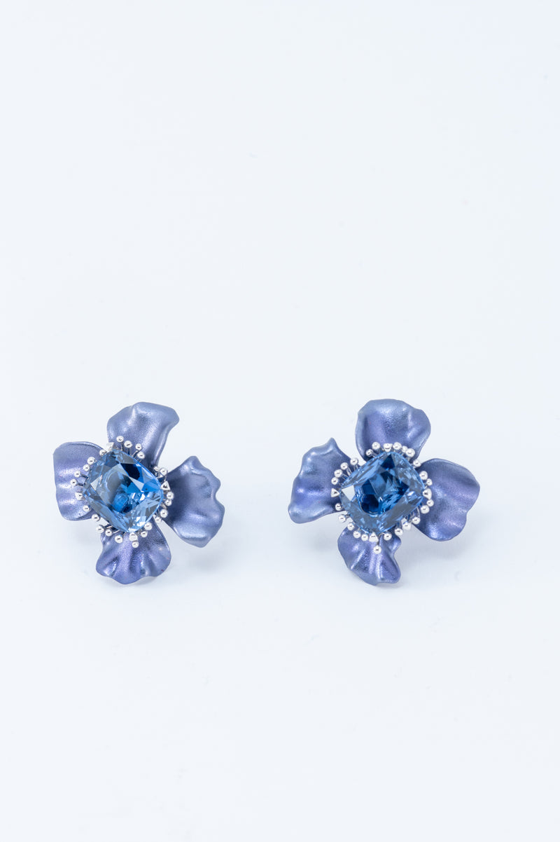 Flower Earring - Purple