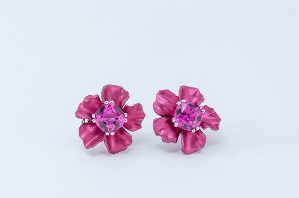 Flower Earring - Pink